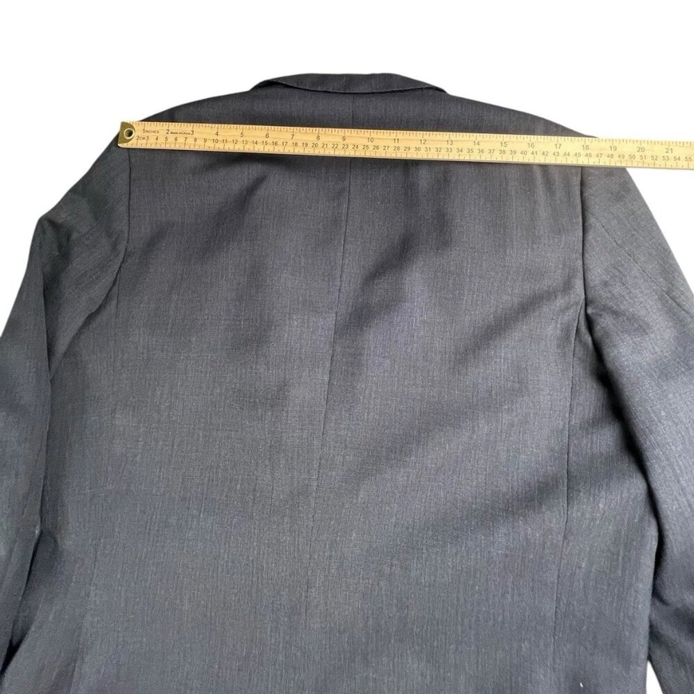 Norton & Sons Savile Row London BESPOKE Blazer 40R Navy Blue 2 BF Single Vent - Picture 7 of 14